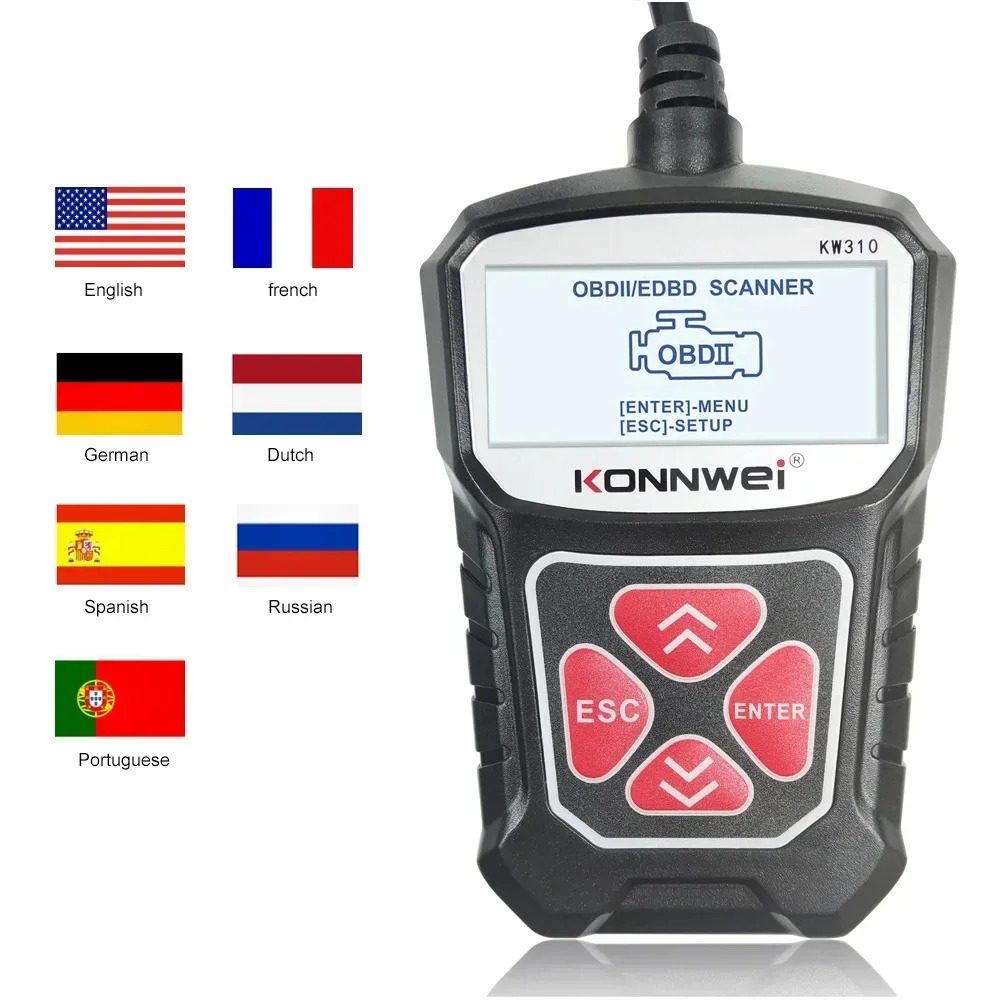 Car Diagnostic Tool - KW310 OBD2 Car Diagnostic Scan Tool