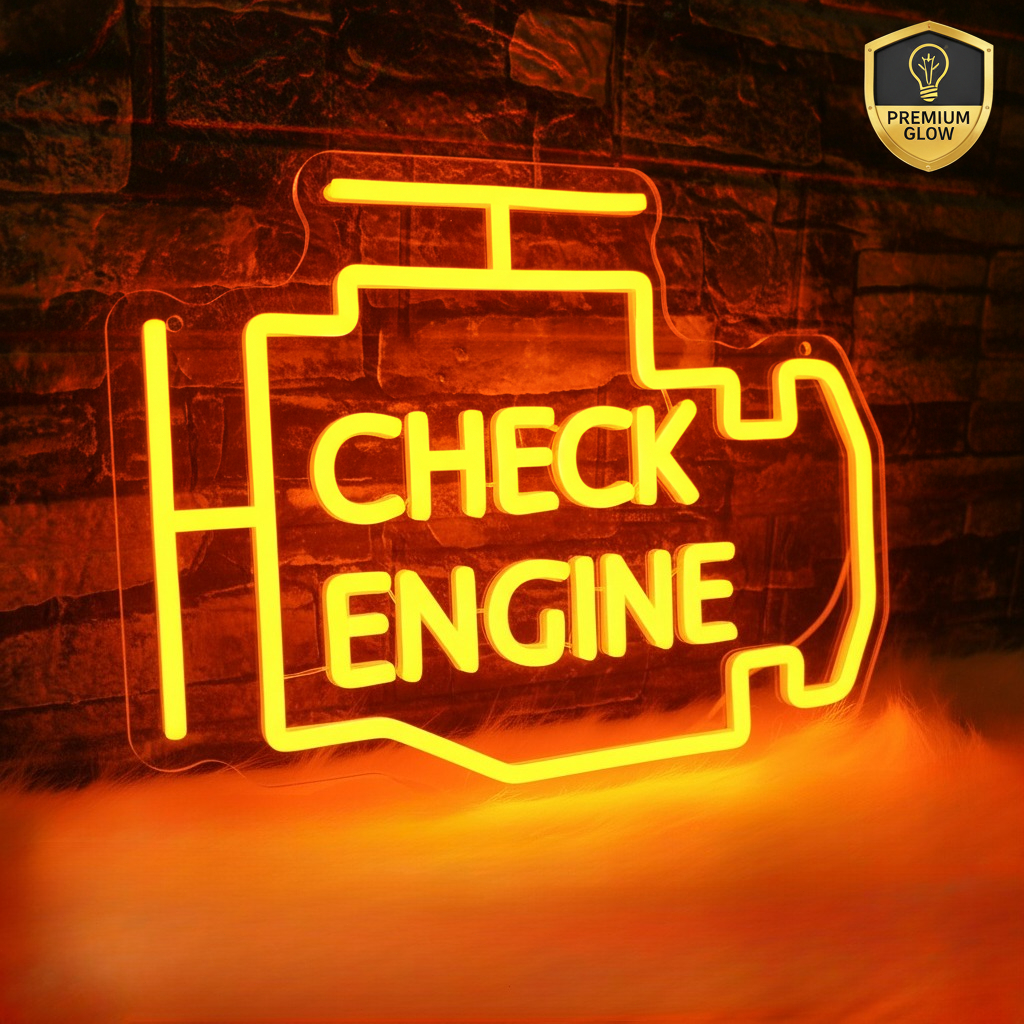 Auto Repair Shop Open - Check Engine Neon LED Light –