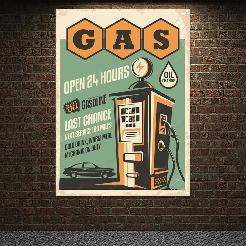 Gas Station OPEN 24 HOURS Vint - огляд і ціна Auto Repair Shop Open