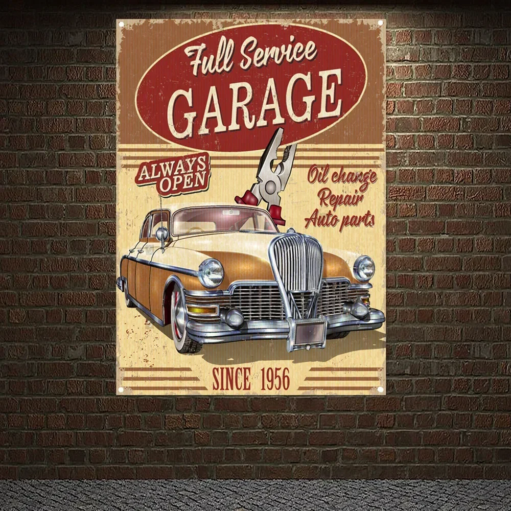 ALWAYS OPEN GARAGE Vintage CAR - огляд і ціна Auto Repair Shop Open