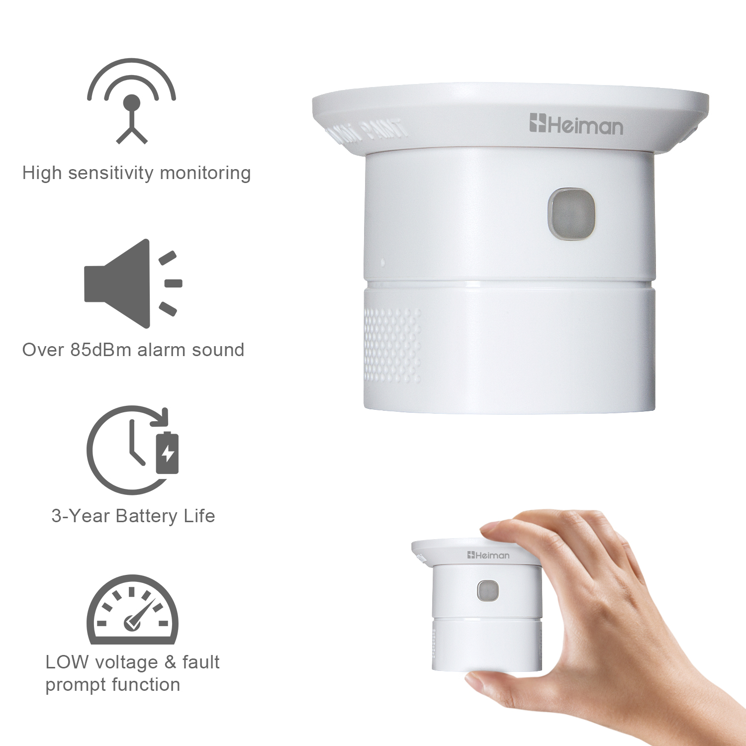 HEIMAN Zigbee Carbon monoxide  - огляд і ціна Smoke Leak Detector