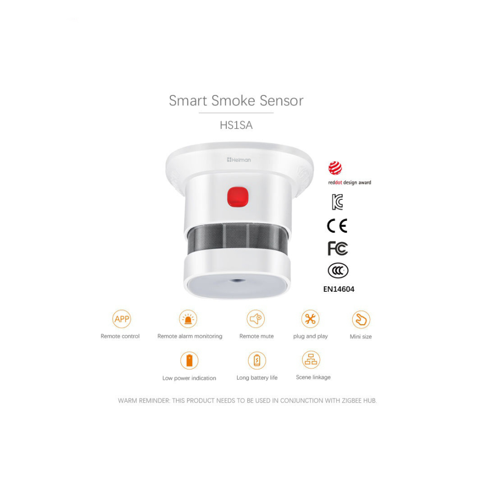 Tuya Smart Zigbee Smoke Detect - огляд і ціна Smoke Leak Detector