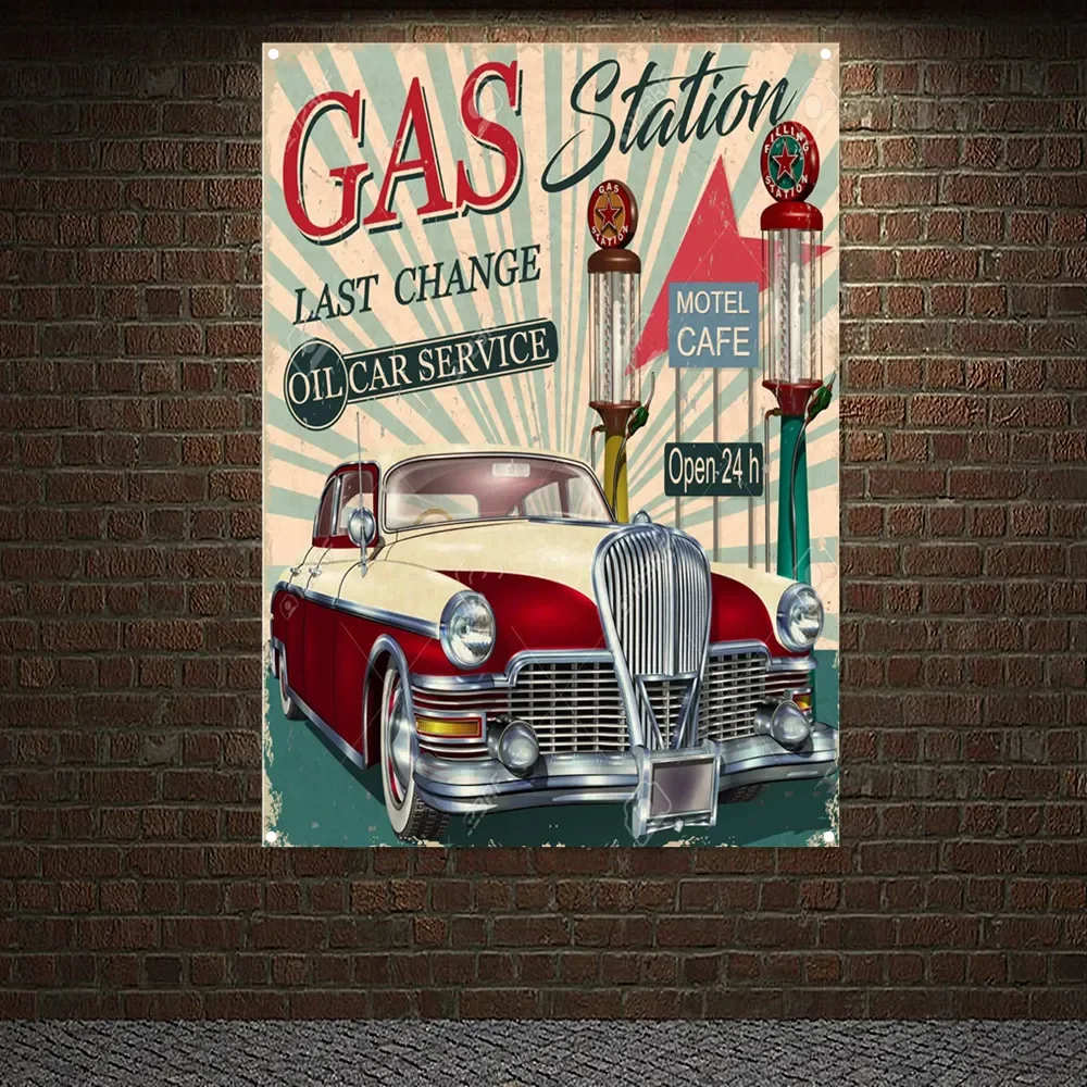 GAS Station Open 24 h Vintage  - огляд і ціна Auto Repair Shop Open