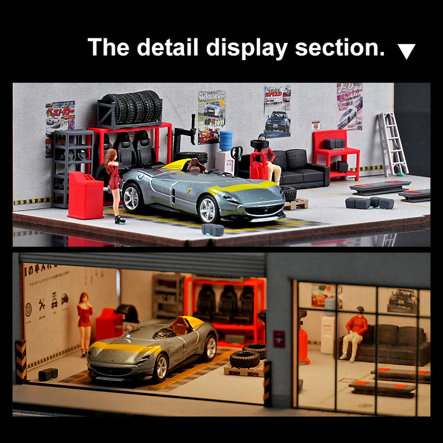 Diorama 1/64 Repair Shop Tools - огляд і ціна Auto Repair Shop In
