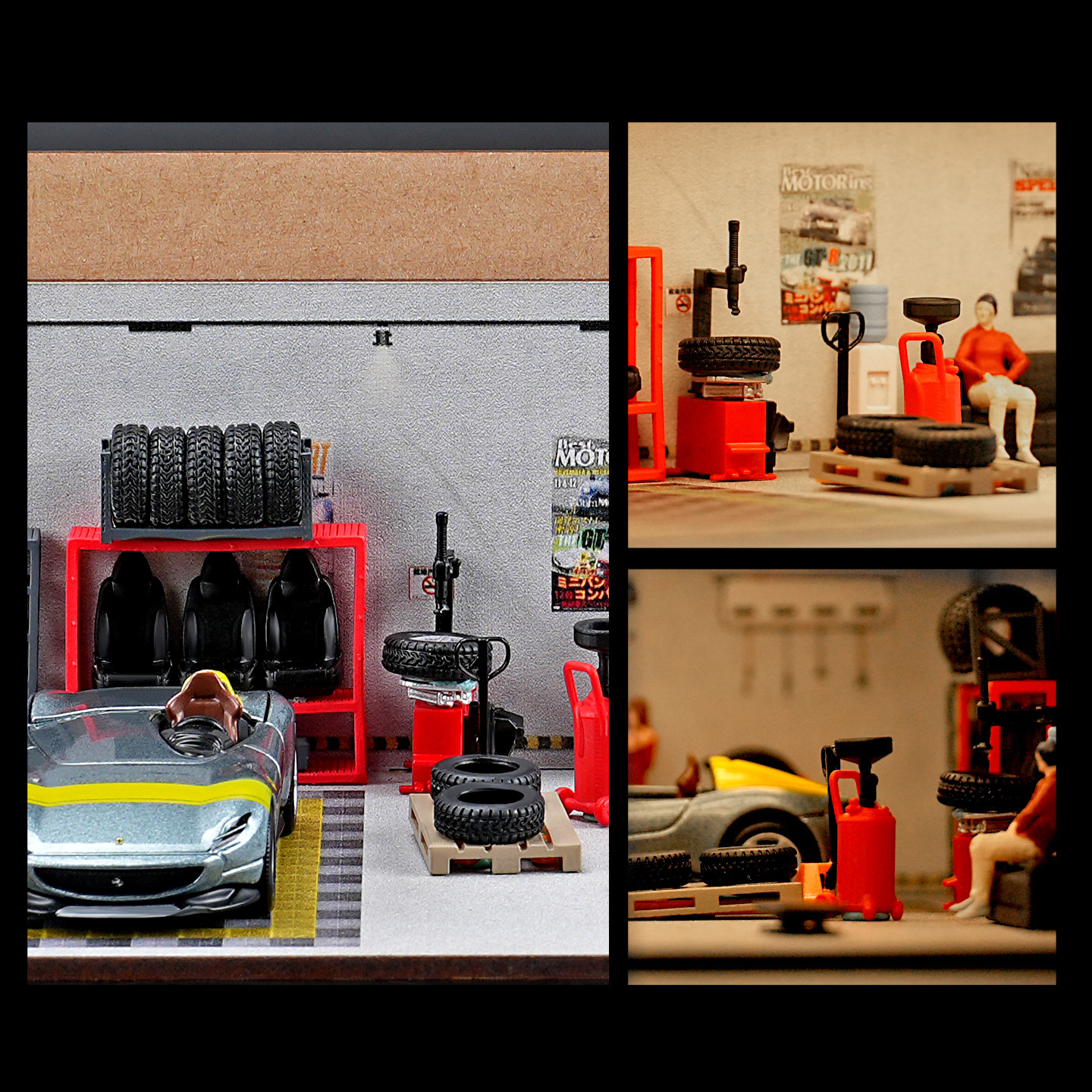 Diorama 1/64 Repair Shop Tools - огляд і ціна Auto Repair Shop In