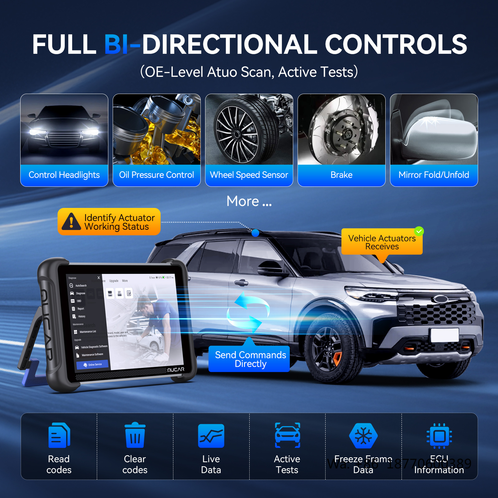 MUCAR 892BT AI Intelligent Dia - огляд і ціна Car Diagnostic Tool