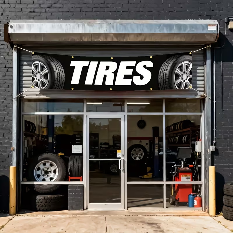 Custom Banner Advertisement Au - огляд і ціна Auto Repair Shop Open