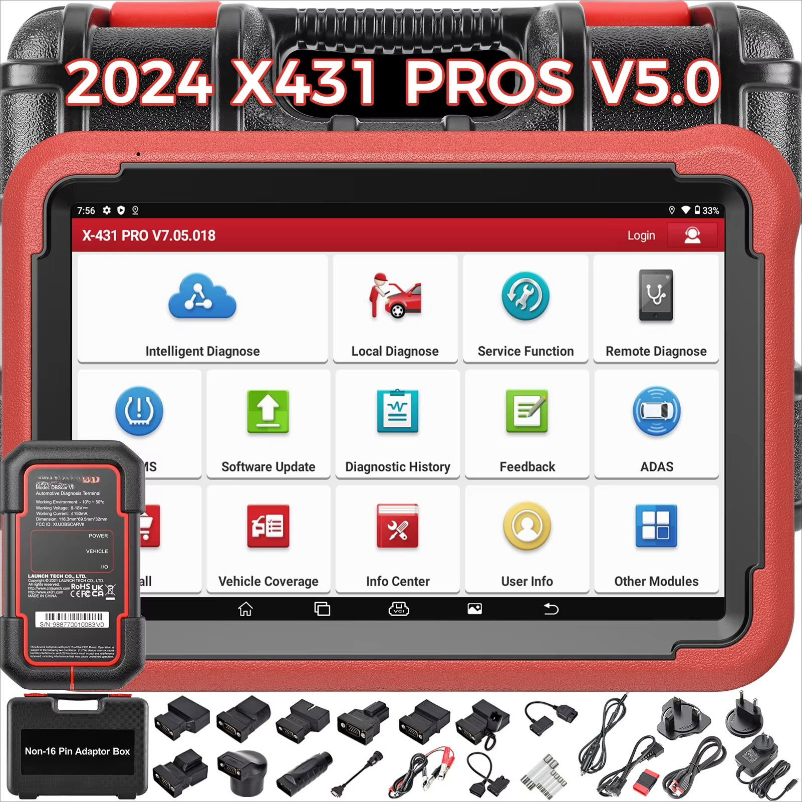 Original  X431 Pros v 5.0 V1.0 - огляд і ціна Car Diagnostic Tool